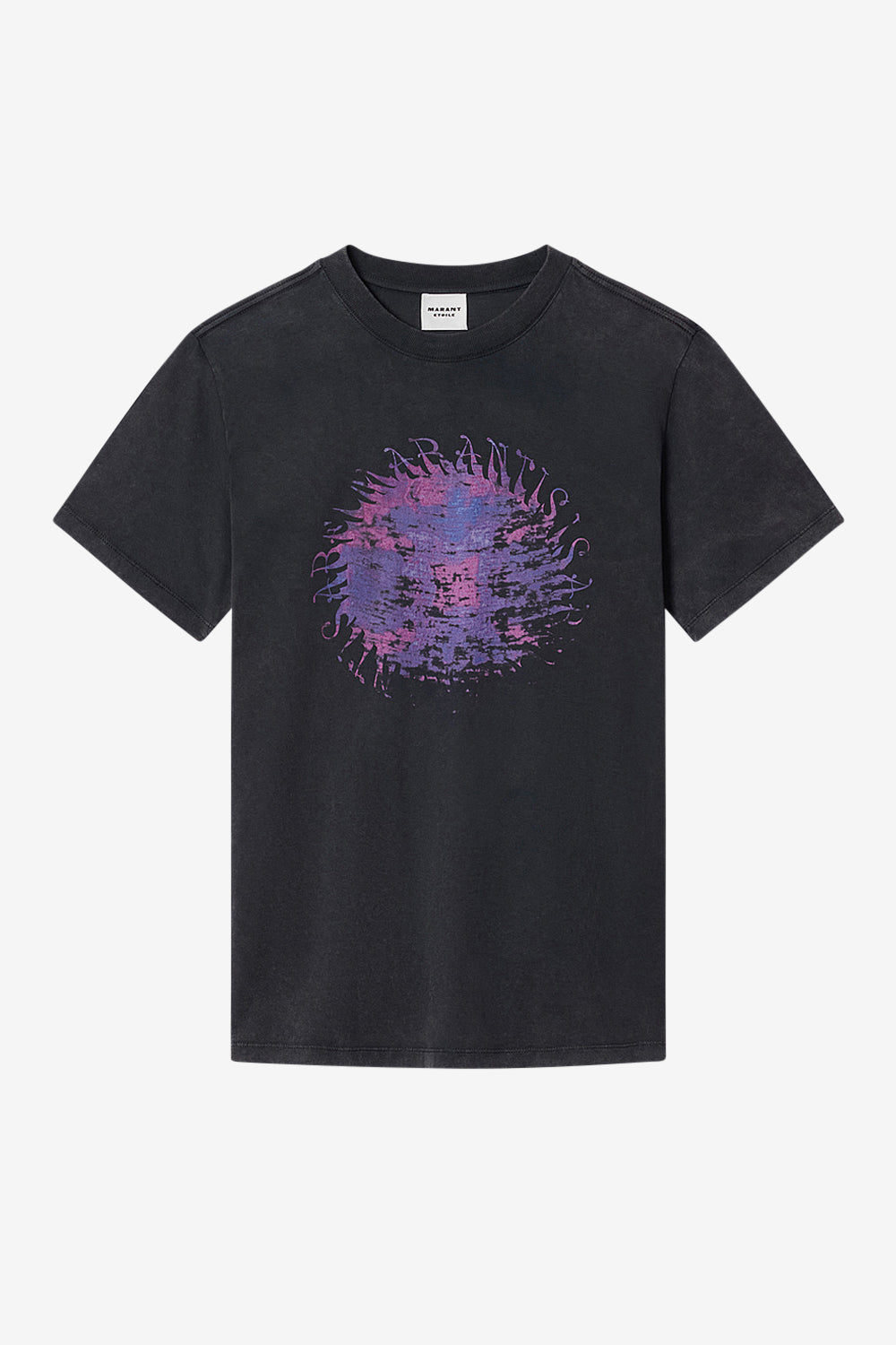 T-shirt zoeline en coton imprimé - Noir délavé - Woman - 1