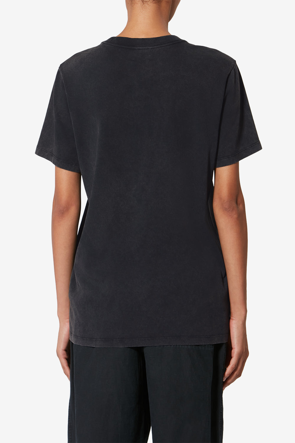 T-shirt zoeline en coton imprimé - Noir délavé - Woman - 5