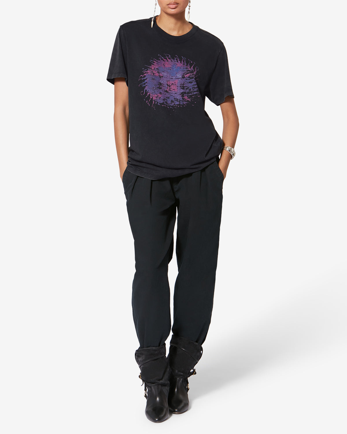ZOELINE T-SHIRT Woman black | ISABEL MARANT Official online store