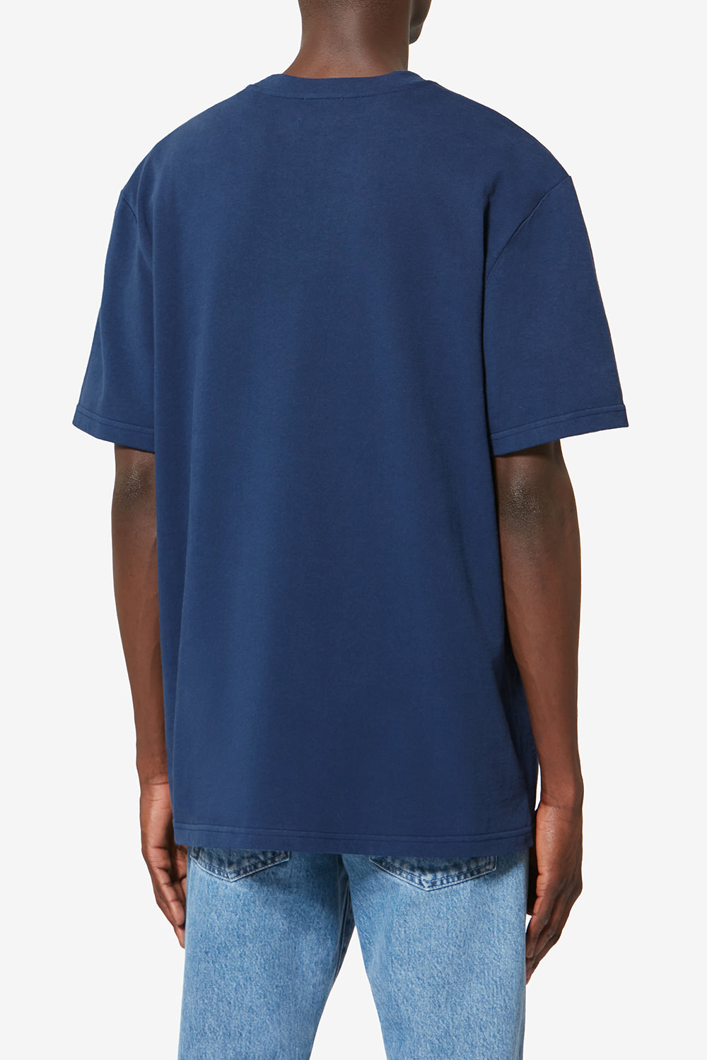 Hugo short-sleeve cotton t-shirt with patch - Indigo - Man - 5