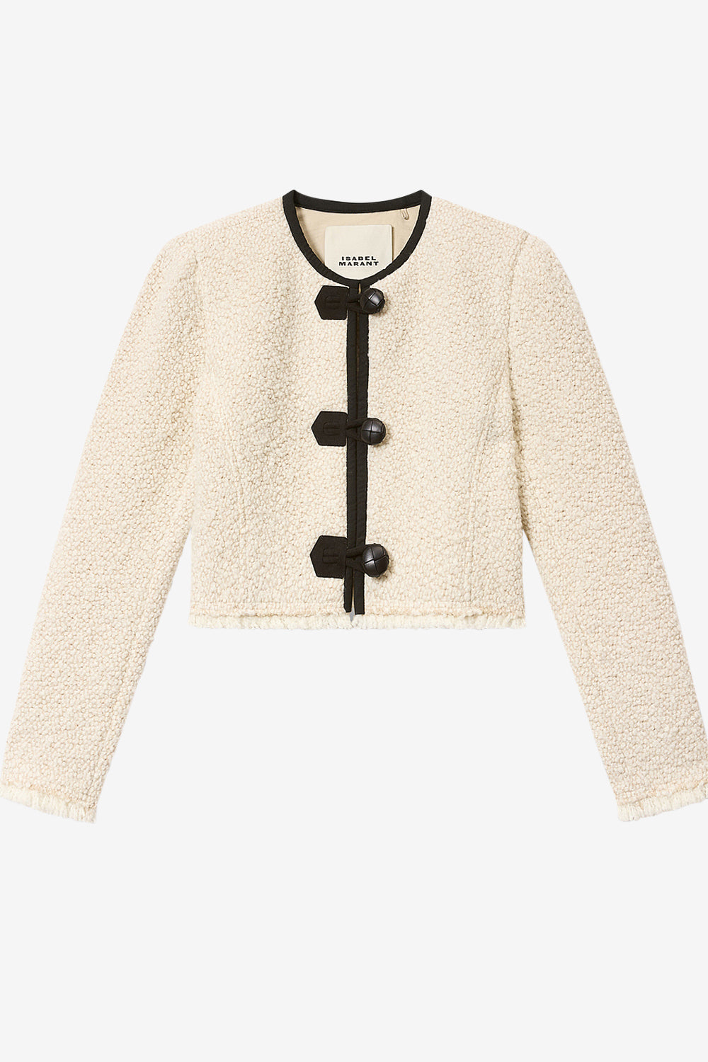 Giacca gradilia in lana bouclé - Ecru - Woman - 1