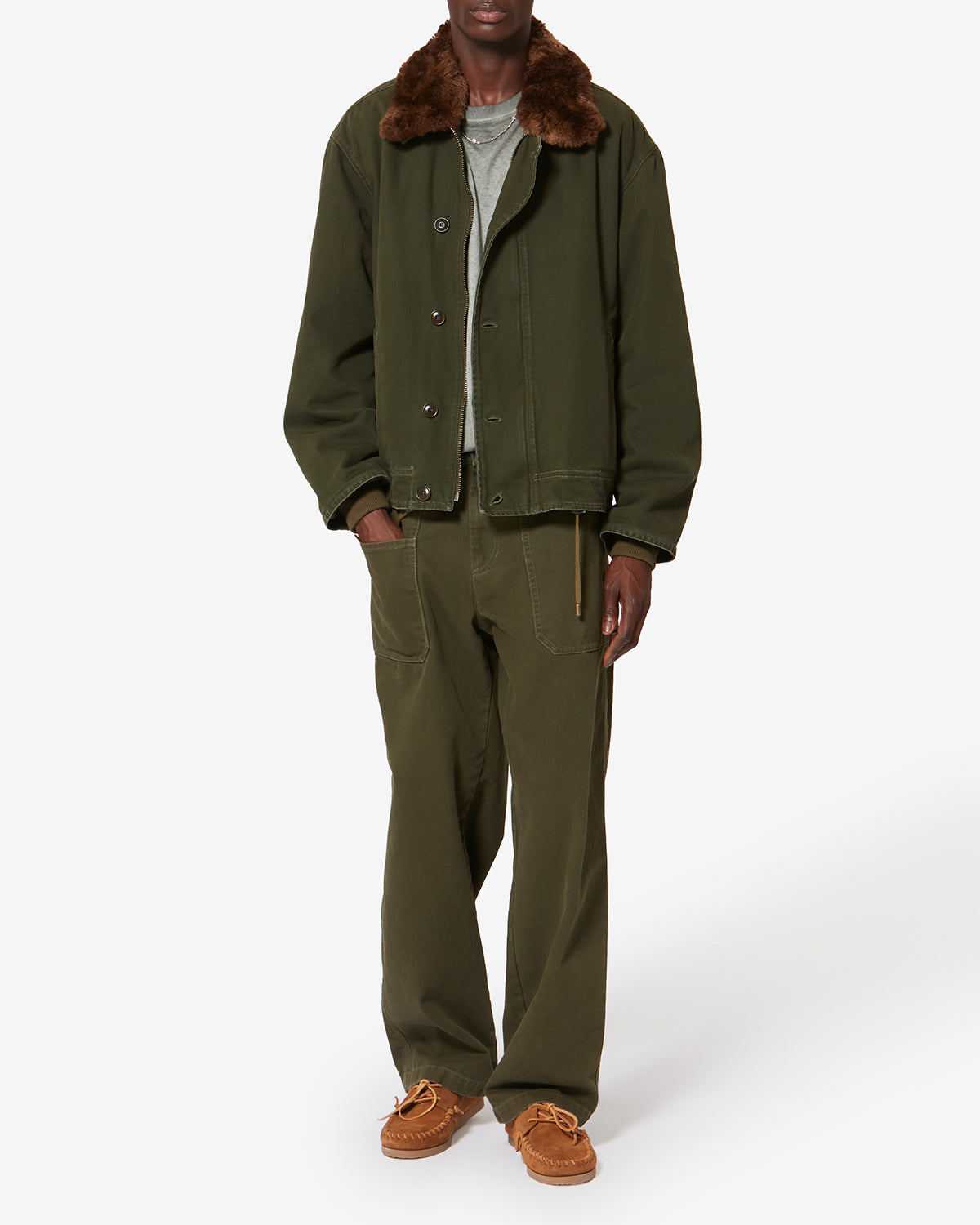 ANDY ジャケット メンズ カーキ | ISABEL MARANT 公式サイト