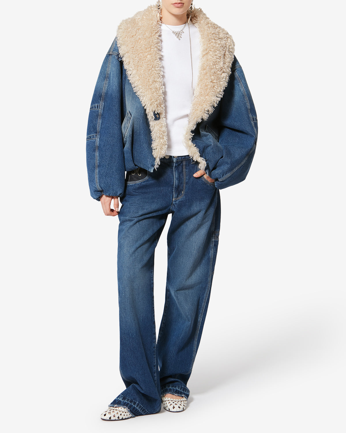 CHARONE ジャケット 女性 青 | ISABEL MARANT 公式サイト