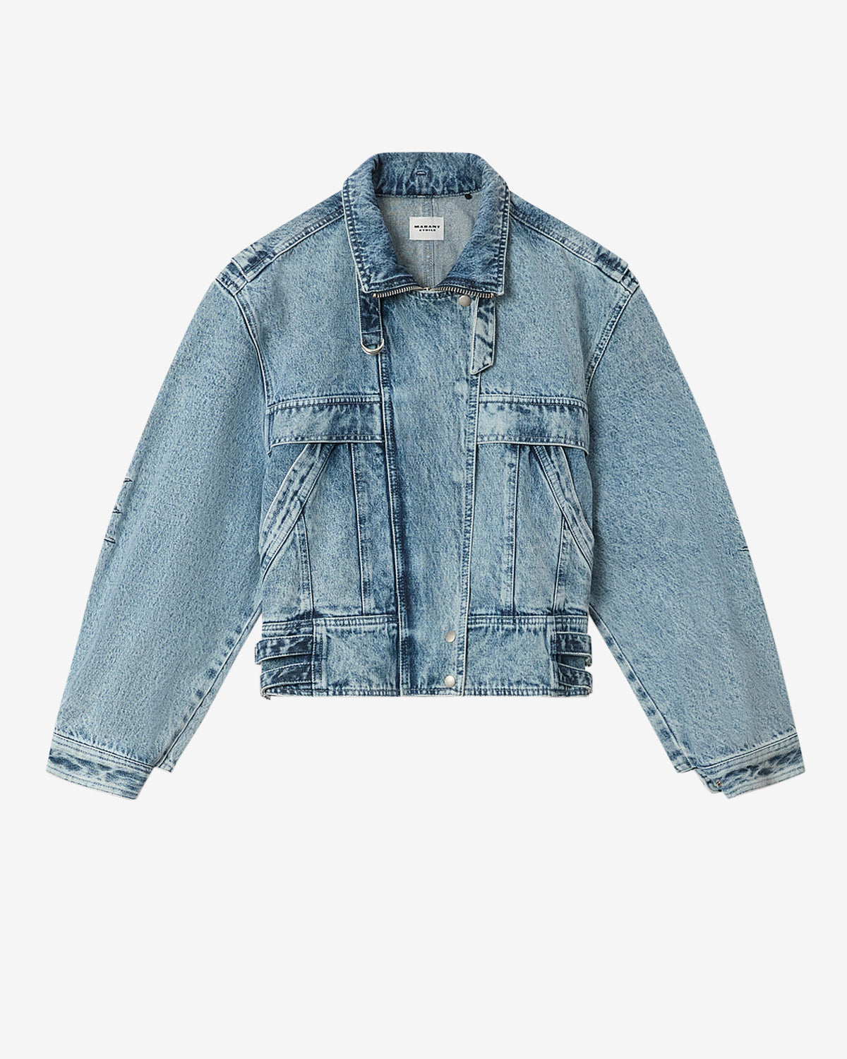 Veste joseline en denim - Bleu clair - Woman - 5