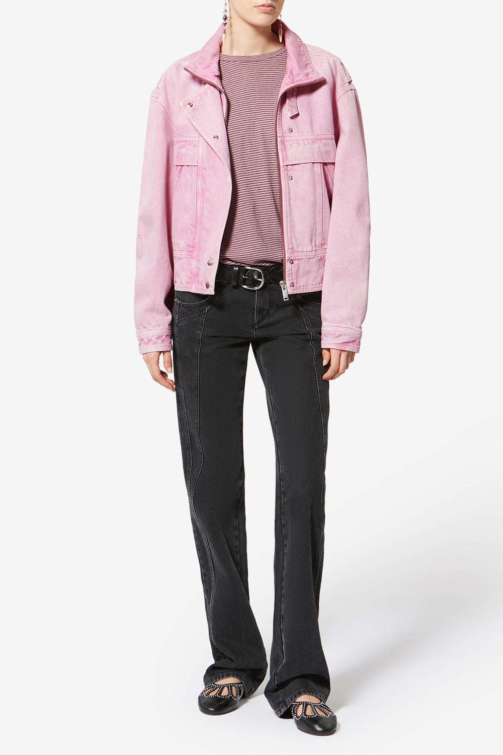Jacke joseline aus denim - Rosa - Woman - 2