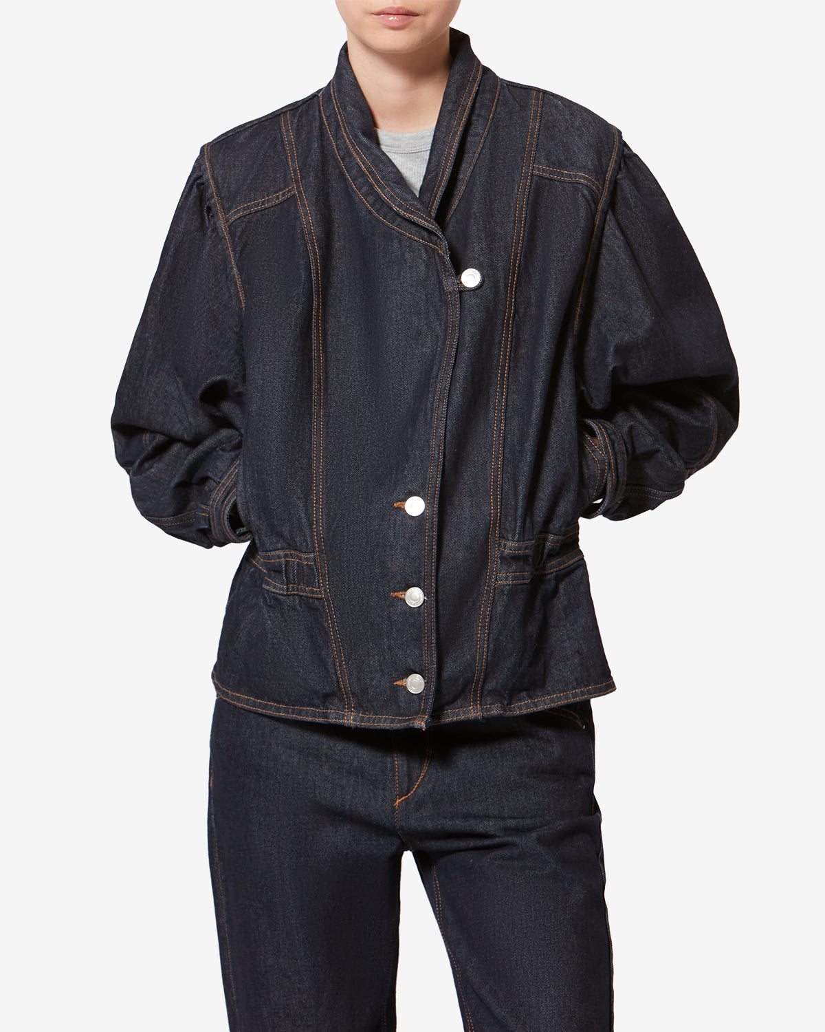 DOLIE JACKET Woman dark midnight | ISABEL MARANT Official online store