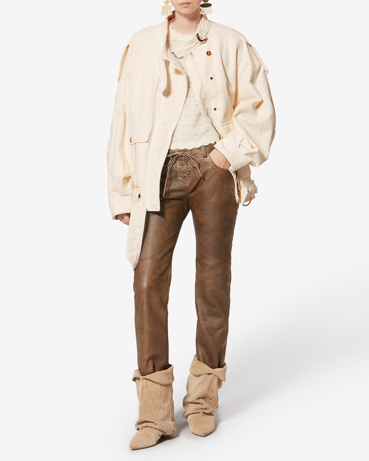 ISALYA JACKET Woman ecru | ISABEL MARANT Official online store