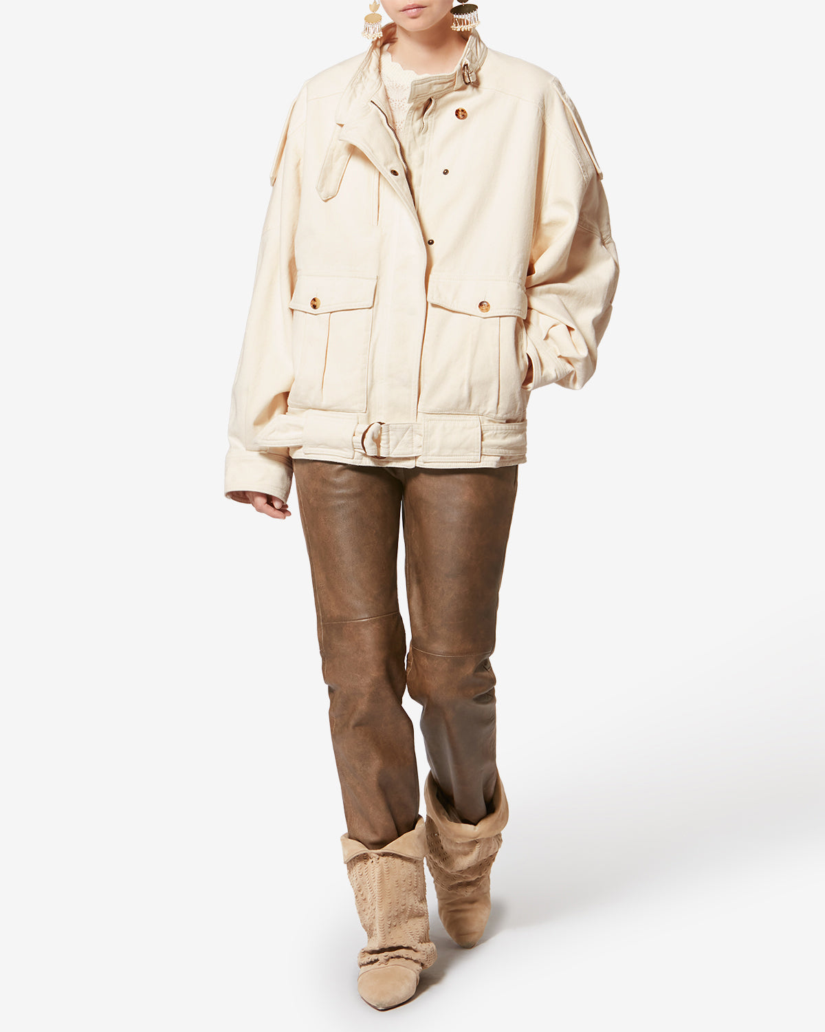 ISALYA JACKET Woman ecru | ISABEL MARANT Official online store