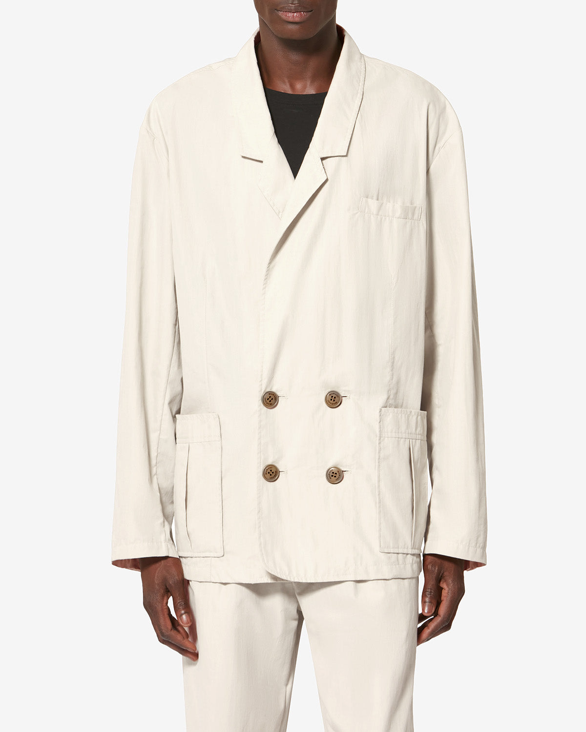 Yhann casual blazer jacket - Ecru - Man - 3