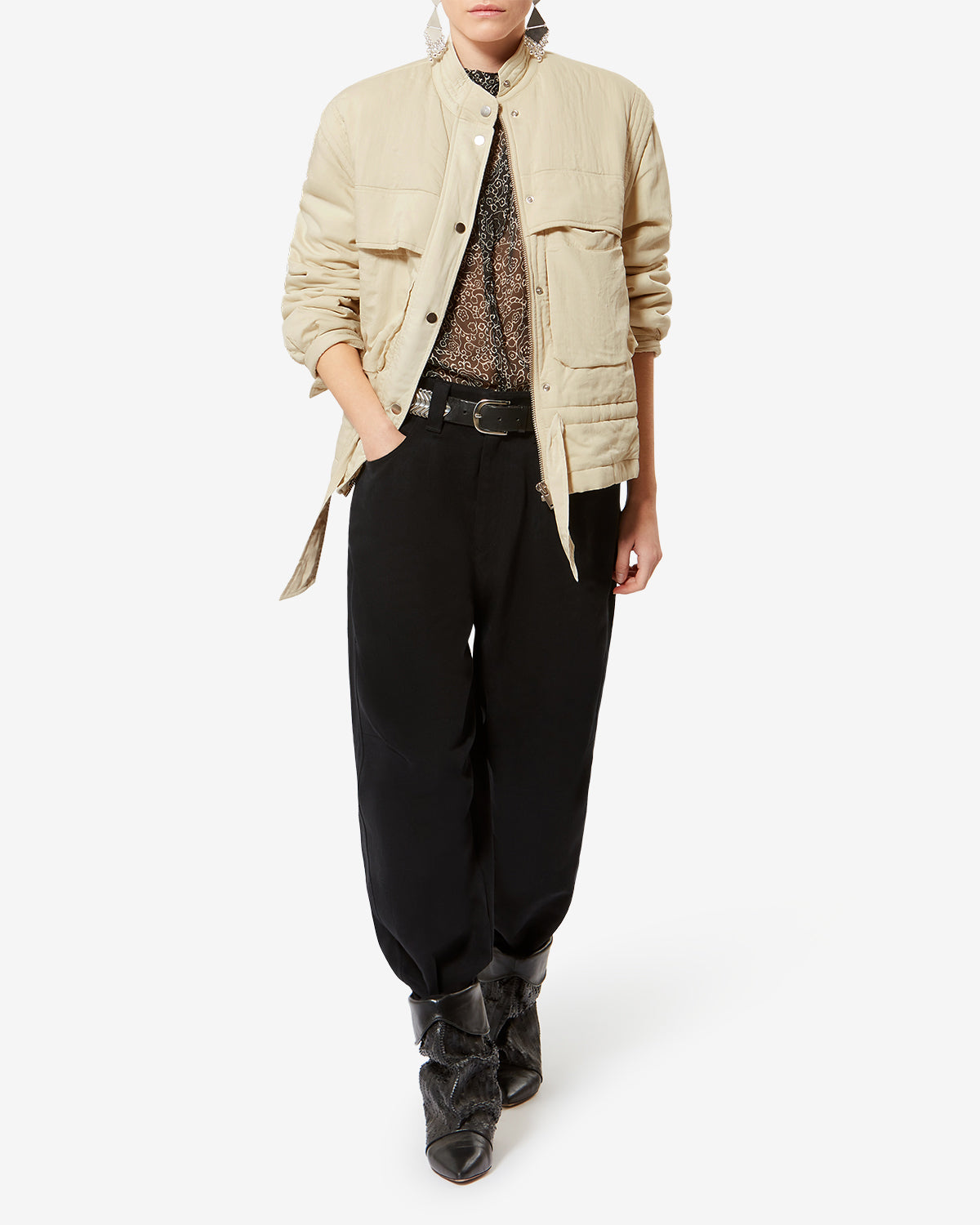 BLANDINA JACKET Woman ecru | ISABEL MARANT Official online store