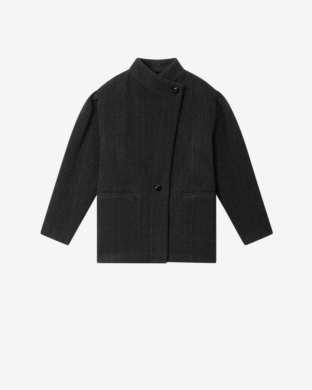 Veste jabadine en laine - Anthracite - Woman - 5