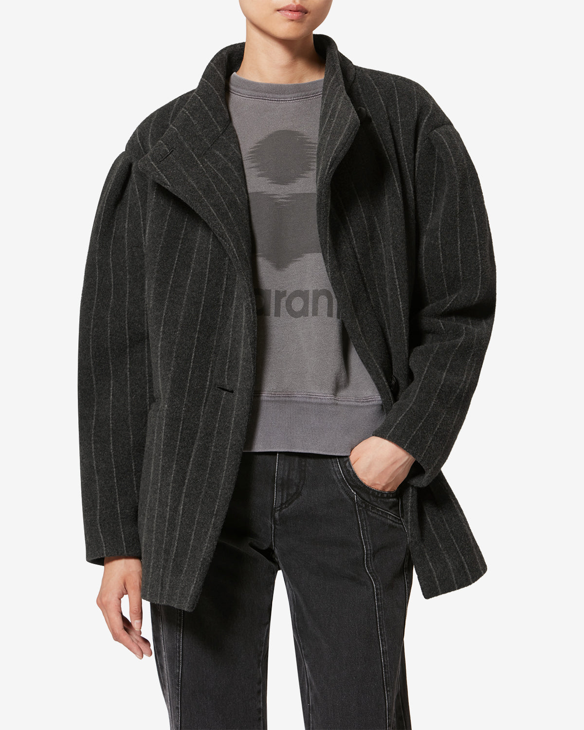 JABADINE JACKET Woman anthracite | ISABEL MARANT Official online store