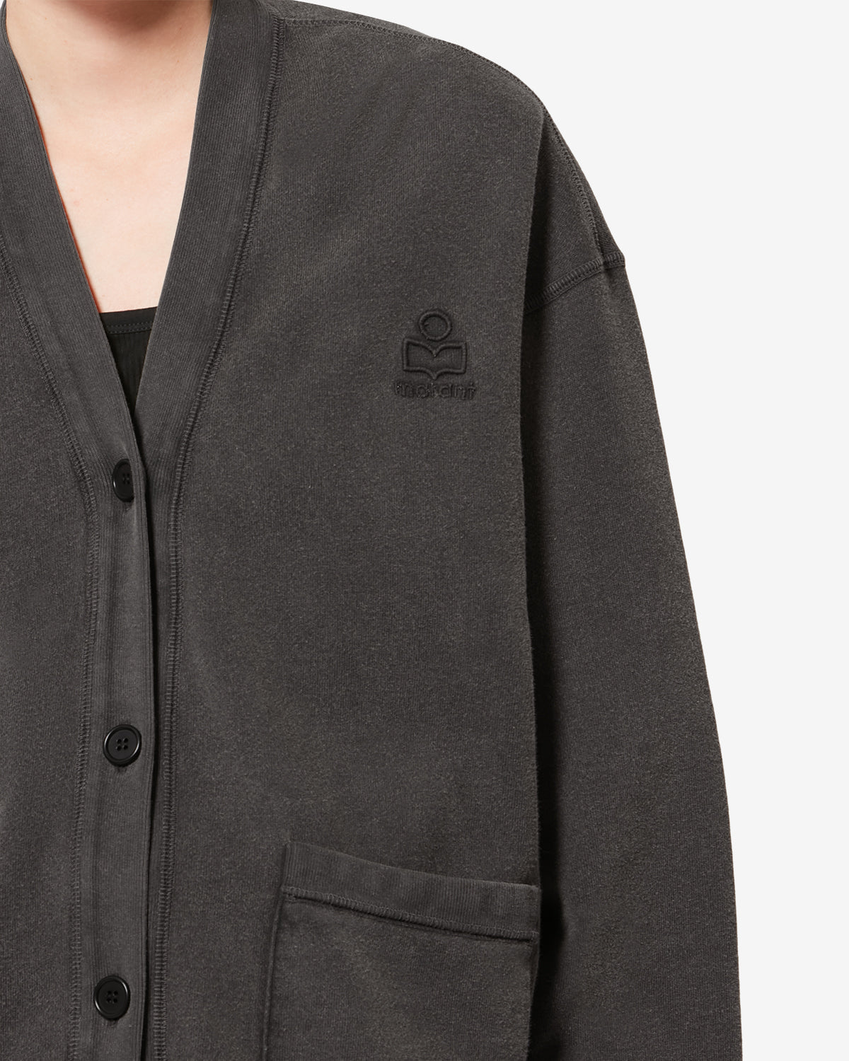 Jacke stephy aus baumwolle - Schwarz gewaschen - Woman - 2