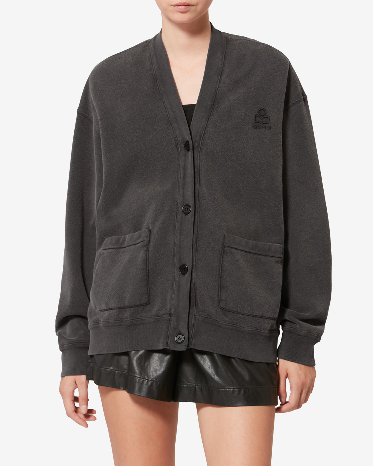 Jacke stephy aus baumwolle - Schwarz gewaschen - Woman - 3