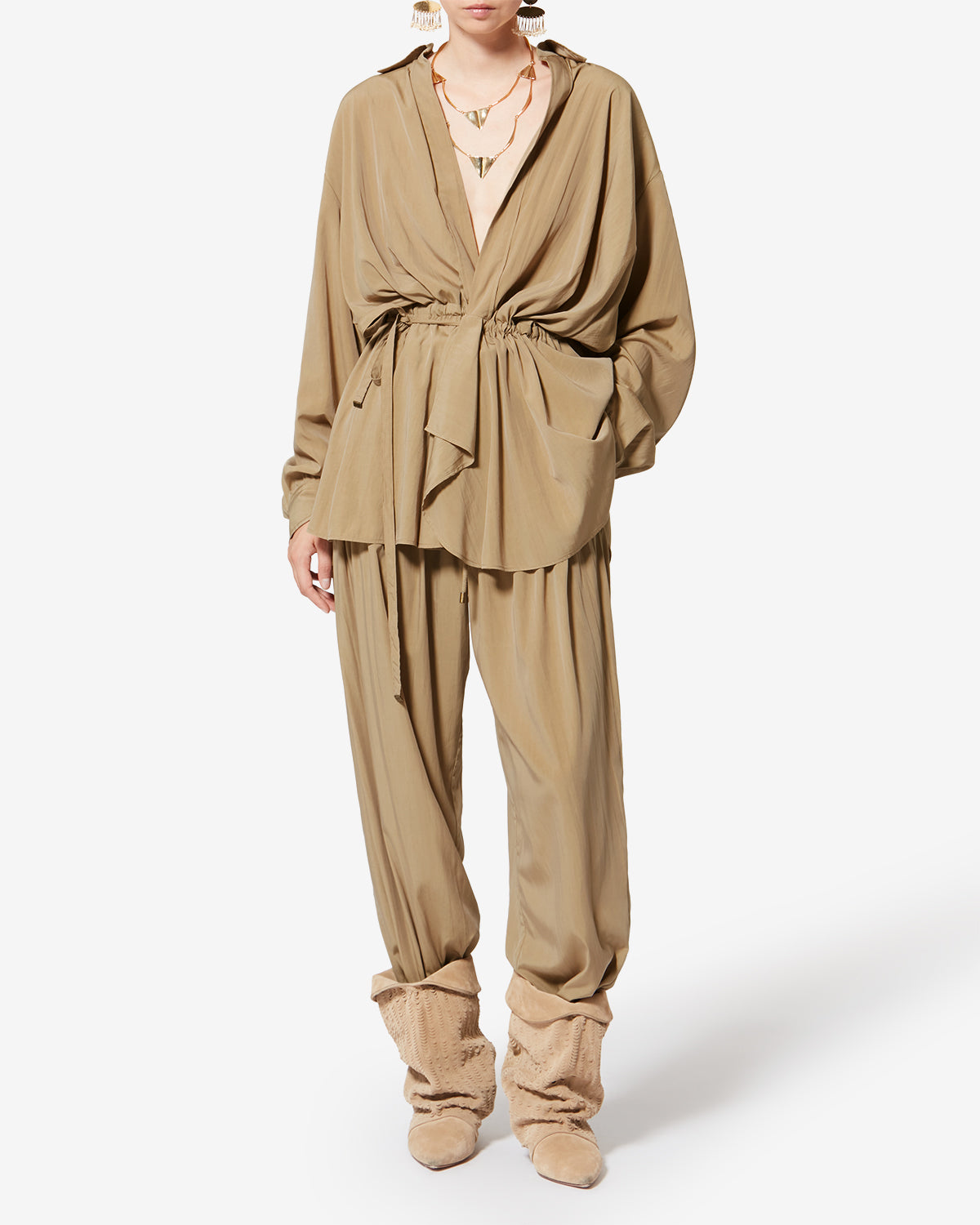 Chaqueta keren - Caqui - Woman - 1